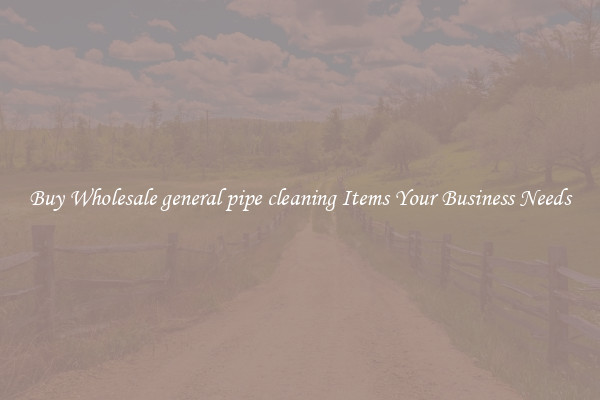 Buy Wholesale general pipe cleaning Items Your Business Needs