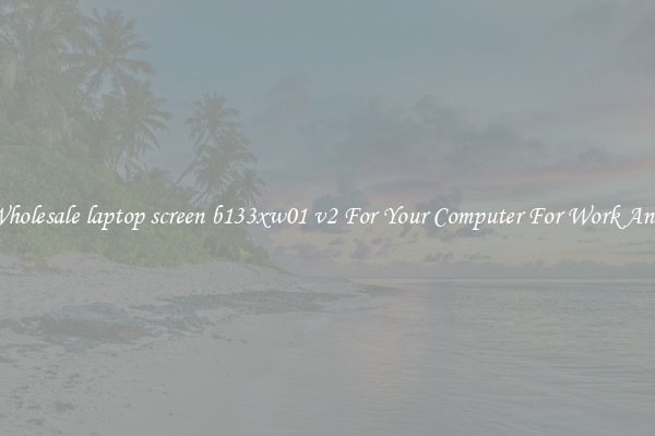 Crisp Wholesale laptop screen b133xw01 v2 For Your Computer For Work And Home