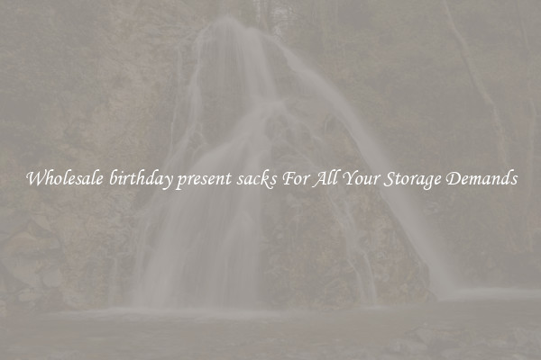 Wholesale birthday present sacks For All Your Storage Demands