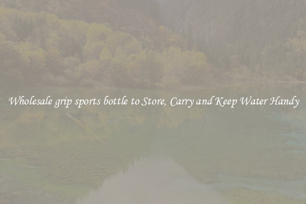 Wholesale grip sports bottle to Store, Carry and Keep Water Handy