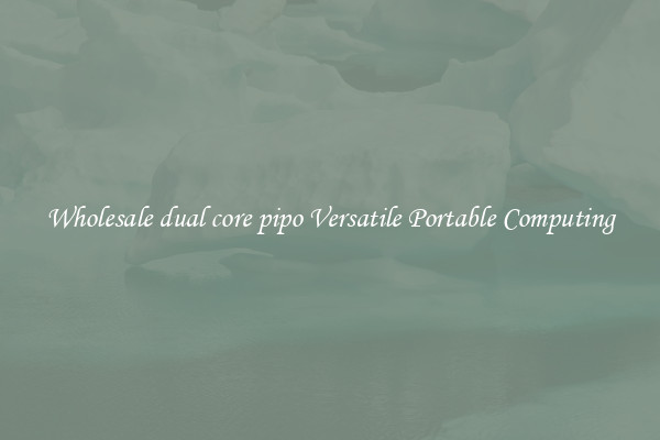 Wholesale dual core pipo Versatile Portable Computing