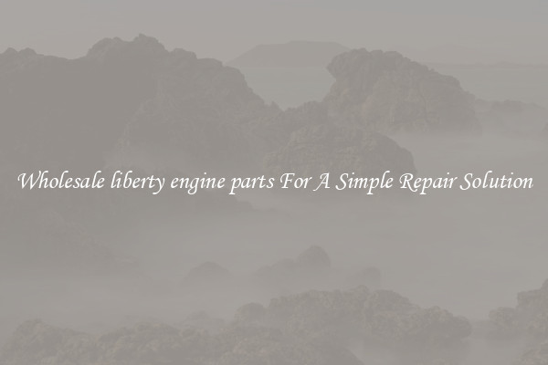 Wholesale liberty engine parts For A Simple Repair Solution