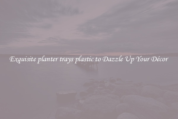 Exquisite planter trays plastic to Dazzle Up Your Décor 