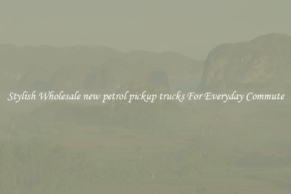 Stylish Wholesale new petrol pickup trucks For Everyday Commute