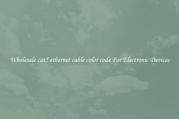 Wholesale cat5 ethernet cable color code For Electronic Devices